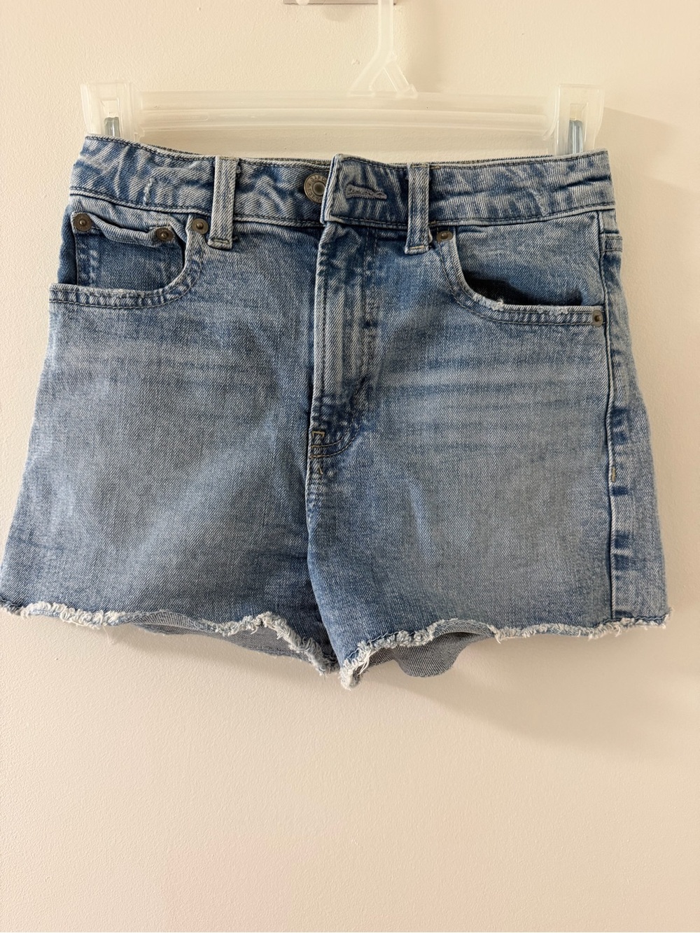 GAP Light Blue Washed Denim Cutoff Shorts